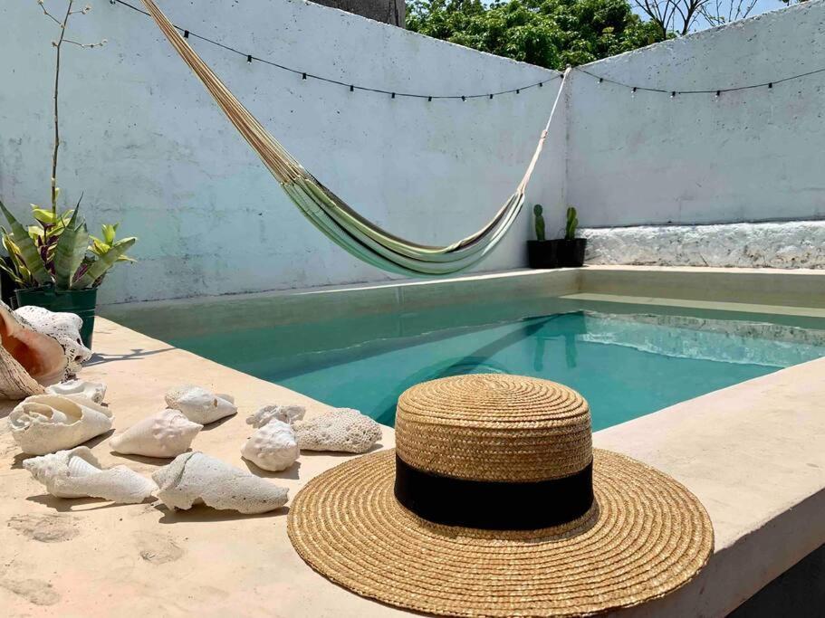Casita Azul Colonial En El Centro De Merida. Exteriör bild